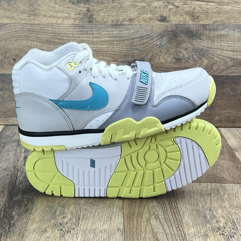 Nike Air Trainer 1  Citron White Teal Nebula Neutral FQ8828 100 Men's Size 11.5